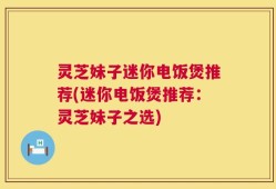 灵芝妹子迷你电饭煲推荐(迷你电饭煲推荐：灵芝妹子之选)