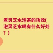 煮灵芝水泡茶的功效(泡灵芝水喝有什么好处？)