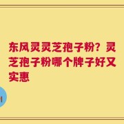 东风灵灵芝孢子粉？灵芝孢子粉哪个牌子好又实惠