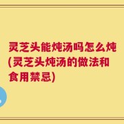 灵芝头能炖汤吗怎么炖(灵芝头炖汤的做法和食用禁忌)