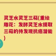 灵芝水灵芝三萜(重绘雕花：发酵灵芝水提取三萜的待发现抗癌潜能)