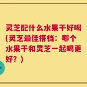 灵芝配什么水果干好喝(灵芝最佳搭档：哪个水果干和灵芝一起喝更好？)