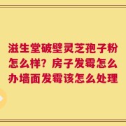 滋生堂破壁灵芝孢子粉怎么样？房子发霉怎么办墙面发霉该怎么处理