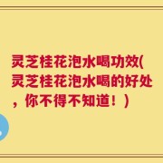 灵芝桂花泡水喝功效(灵芝桂花泡水喝的好处，你不得不知道！)