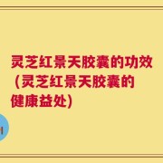 灵芝红景天胶囊的功效 (灵芝红景天胶囊的健康益处)