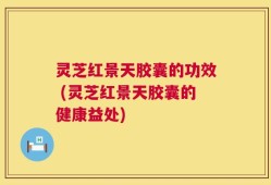 灵芝红景天胶囊的功效 (灵芝红景天胶囊的健康益处)