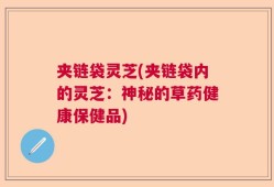 夹链袋灵芝(夹链袋内的灵芝：神秘的草药健康保健品)