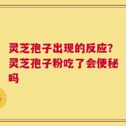 灵芝孢子出现的反应？灵芝孢子粉吃了会便秘吗