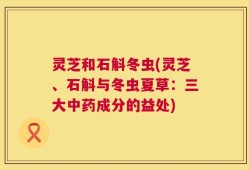 灵芝和石斛冬虫(灵芝、石斛与冬虫夏草：三大中药成分的益处)