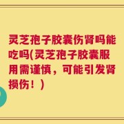 灵芝孢子胶囊伤肾吗能吃吗(灵芝孢子胶囊服用需谨慎，可能引发肾损伤！)