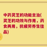 中药灵芝的功能主治(灵芝的功效与作用，药食两用，抗疲劳养生佳品)