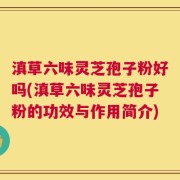 滇草六味灵芝孢子粉好吗(滇草六味灵芝孢子粉的功效与作用简介)