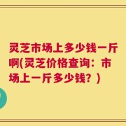 灵芝市场上多少钱一斤啊(灵芝价格查询：市场上一斤多少钱？)