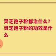灵芝孢子粉都治什么？灵芝孢子粉的功效是什么