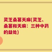 灵芝桑葚天麻(灵芝、桑葚和天麻：三种中药的益处)