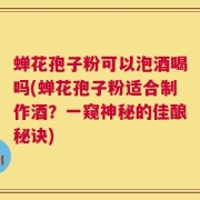 蝉花孢子粉可以泡酒喝吗(蝉花孢子粉适合制作酒？一窥神秘的佳酿秘诀)