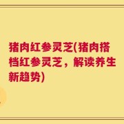 猪肉红参灵芝(猪肉搭档红参灵芝，解读养生新趋势)