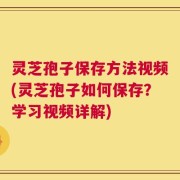 灵芝孢子保存方法视频(灵芝孢子如何保存？学习视频详解)
