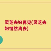 灵芝夫妇再见(灵芝夫妇悄然离去)