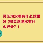 灵芝泡水喝有什么效果好 (喝灵芝泡水有什么好处？)