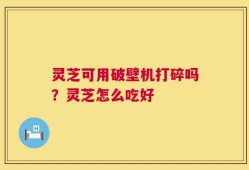 灵芝可用破壁机打碎吗？灵芝怎么吃好