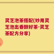 灵芝泡茶搭配(妙用灵芝泡出香醇好茶-灵芝茶配方分享)