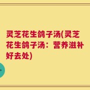 灵芝花生鸽子汤(灵芝花生鸽子汤：营养滋补好去处)
