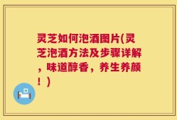 灵芝如何泡酒图片(灵芝泡酒方法及步骤详解，味道醇香，养生养颜！)
