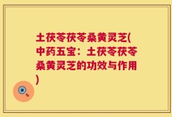 土茯苓茯苓桑黄灵芝(中药五宝：土茯苓茯苓桑黄灵芝的功效与作用)