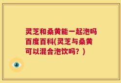 灵芝和桑黄能一起泡吗百度百科(灵芝与桑黄可以混合泡饮吗？)