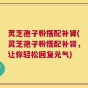 灵芝孢子粉搭配补肾(灵芝孢子粉搭配补肾，让你轻松回复元气)