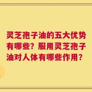 灵芝孢子油的五大优势有哪些？服用灵芝孢子油对人体有哪些作用？