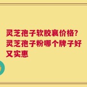 灵芝孢子软胶襄价格？灵芝孢子粉哪个牌子好又实惠