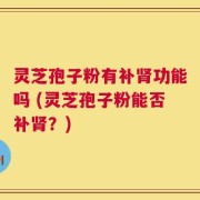 灵芝孢子粉有补肾功能吗 (灵芝孢子粉能否补肾？)