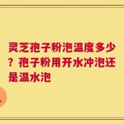 灵芝孢子粉泡温度多少？孢子粉用开水冲泡还是温水泡