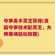 夺笋高手灵芝获得(高超夺笋技术配灵芝，大师赛场轻松称霸)