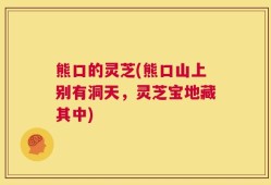 熊口的灵芝(熊口山上别有洞天，灵芝宝地藏其中)