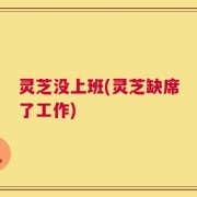 灵芝没上班(灵芝缺席了工作)