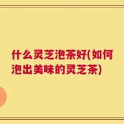 什么灵芝泡茶好(如何泡出美味的灵芝茶)