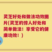 灵芝好处和做法功效图片(灵芝的惊人好处和简单做法！享受它的健康功效！)
