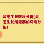 灵芝生长环境分析(灵芝生长所需要的环境分析)