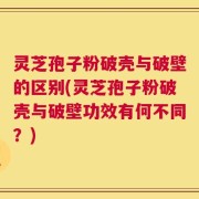 灵芝孢子粉破壳与破壁的区别(灵芝孢子粉破壳与破壁功效有何不同？)