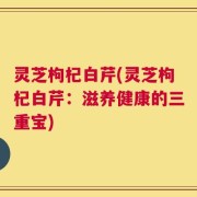 灵芝枸杞白芹(灵芝枸杞白芹：滋养健康的三重宝)