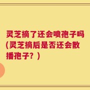 灵芝摘了还会喷孢子吗(灵芝摘后是否还会散播孢子？)