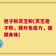 孢子粉灵芝粉(灵芝孢子粉，提升免疫力，强健身体)