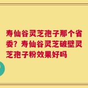 寿仙谷灵芝孢子那个省委？寿仙谷灵芝破壁灵芝孢子粉效果好吗