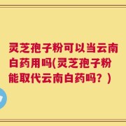 灵芝孢子粉可以当云南白药用吗(灵芝孢子粉能取代云南白药吗？)