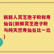 新新人灵芝孢子粉和寿仙谷(新鲜灵芝孢子粉与纯天然寿仙谷比一比)