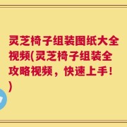 灵芝椅子组装图纸大全视频(灵芝椅子组装全攻略视频，快速上手！)