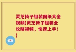 灵芝椅子组装图纸大全视频(灵芝椅子组装全攻略视频，快速上手！)